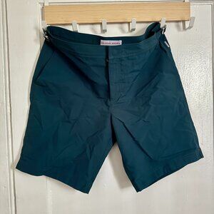 ORLEBAR BROWN 'DANE' SWIM SHORTS (SIZE 34) AMAZONIAN GREEN